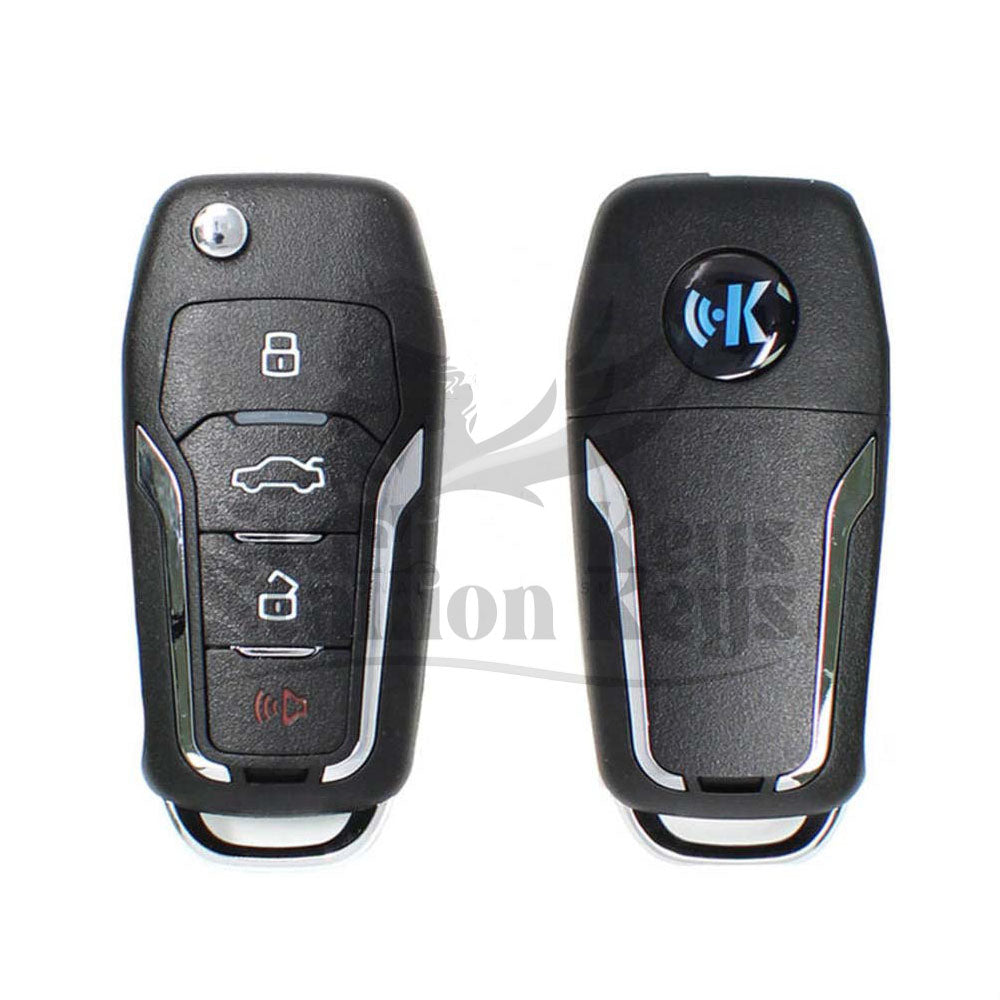 KeyDiy KD Universal Flip Remote Key 3+1 Buttons Ford Type NB12-4 KeyDiy KD Universal Flip Remote Key 3+1 Buttons Ford Type NB12-4